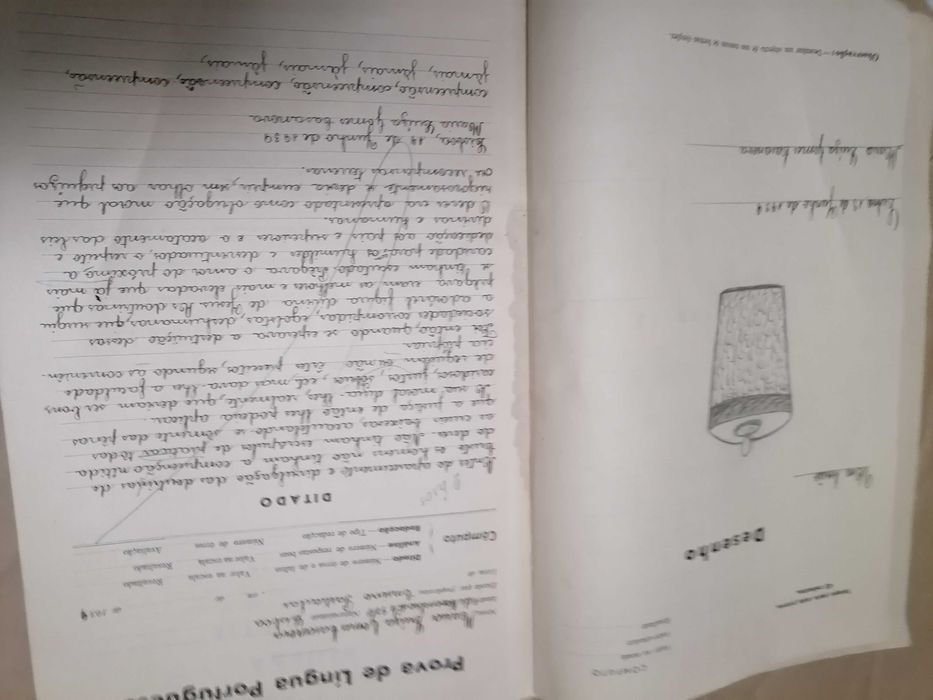 M.P. Mocidade Portuguesa 1939 Exames Admissão aos Liceus Ponto Exemplo