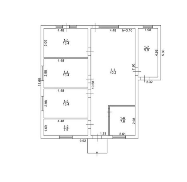 Продам окремий будинок 105 м.кв., 7,5 соток  - 75000 $