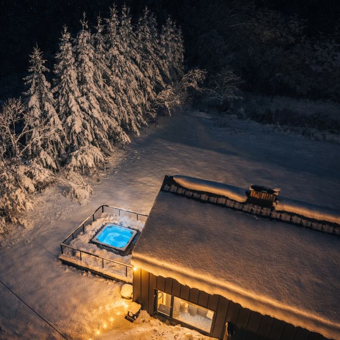 Domek w Bieszczadach, 90m2 i 105m2 prywatne JACUZZI, ferie zimowe