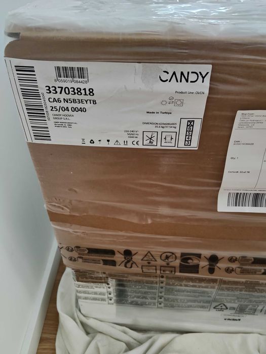 Forno Candy Pirolítico, Wi-Fi, 78L, Classe A++ [CA6 N5B3EYTB] NOVO