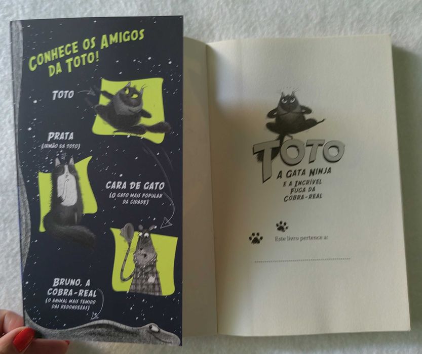 Livro Toto, A Gata Ninja e a Incrivel Fuga da Cobra Real