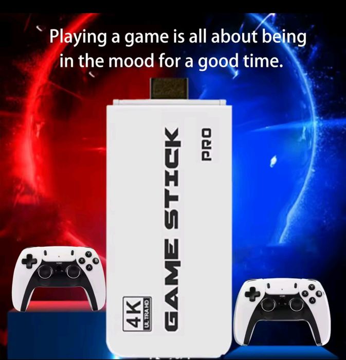 Game Stick 4K М15, 30000+ ігор, 2 бездротові геймпади