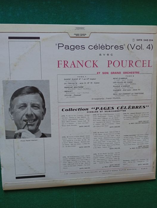 Disco de vinil "Pages Célèbres vol.4 Frank Pourcel"