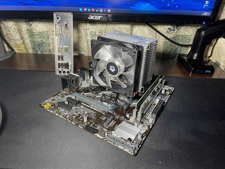 Комплект AM4 Ryzen 3 2200g, Asus B450M-K II, 8gb ddr4 2666MHZ, Башня