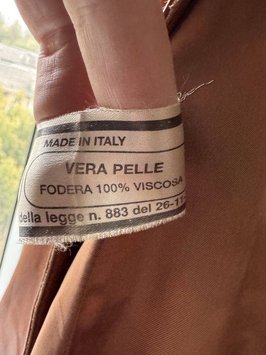 Шкіряний тренч, кожаное пальто, плащ Італія