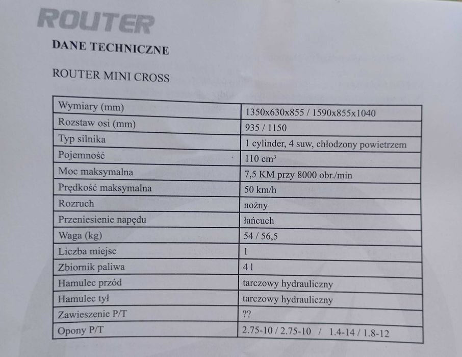 Mini cross Zipp 125