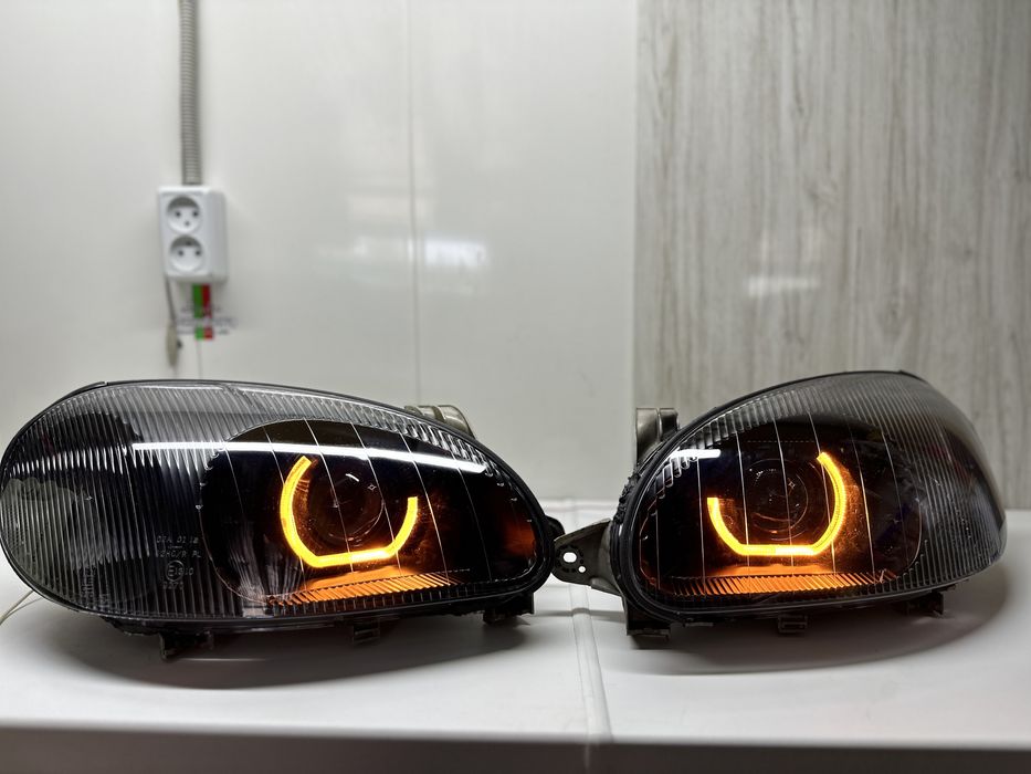 Фари на ланос лед биксенон линзы фары ланос Led установка линз свет 3"