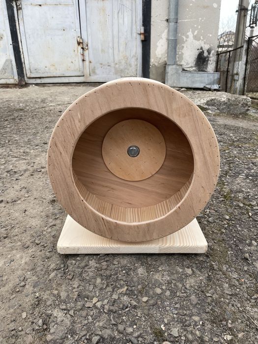 Бігове колесо для хом’яка, шиншили,  – дерев’яне, тихе, на замовлення