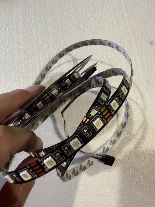 Taśma led RGB 5050,  5mb na czarnym podkładzie