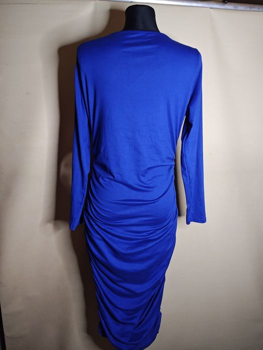 Shein XL sukienka boska granatowa maxi