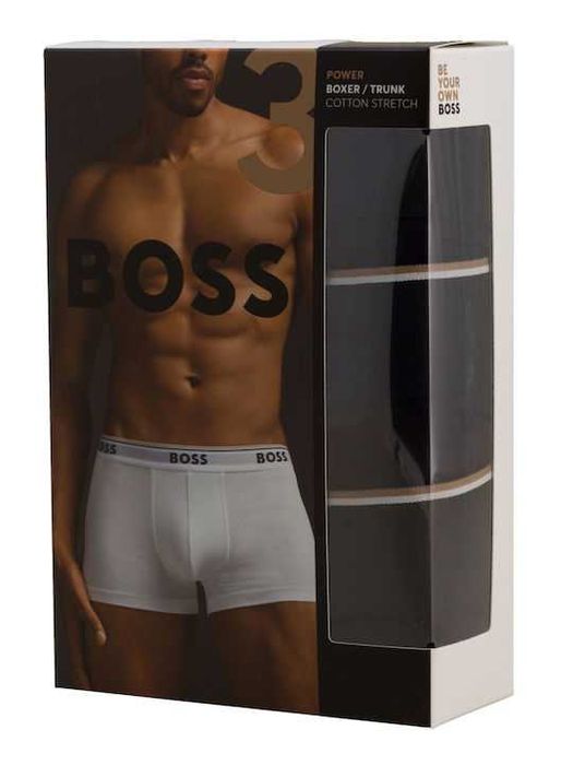 HUGO BOSS bokserki 3 PAK bokserek męskich BLACK