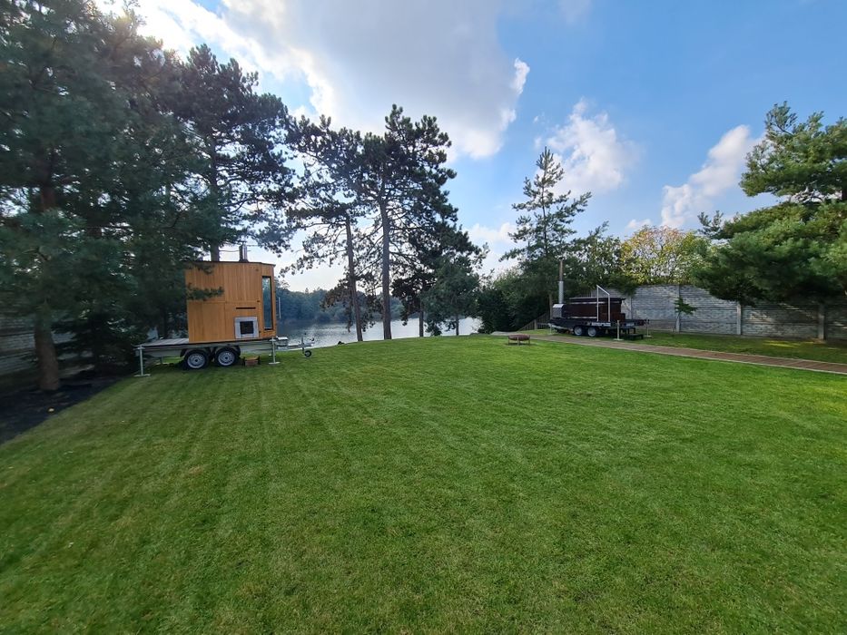 Sauna mobilna wynajem ledy ogrodowa na drewno