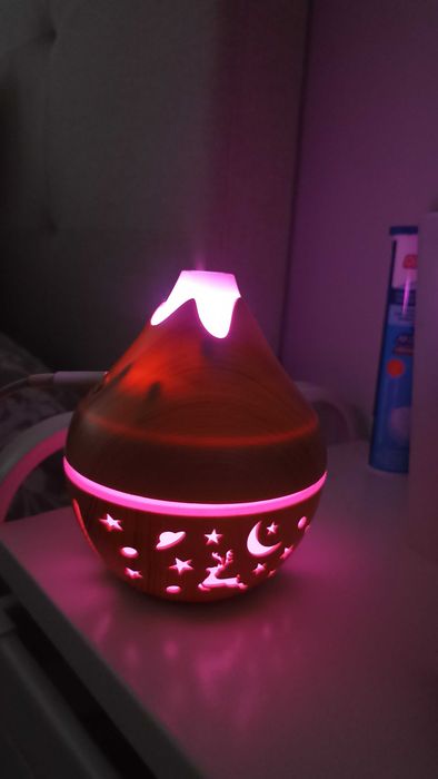 Umidificador USB com lâmpada colorida