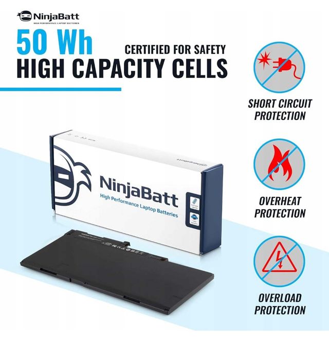 Bateria NinjaBatt Pro CM03XL do HP, EliteBook