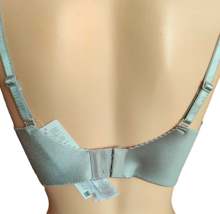 Biustonosz Dorina Arielle push-up laserowo cięty 80C szary, srebrny.