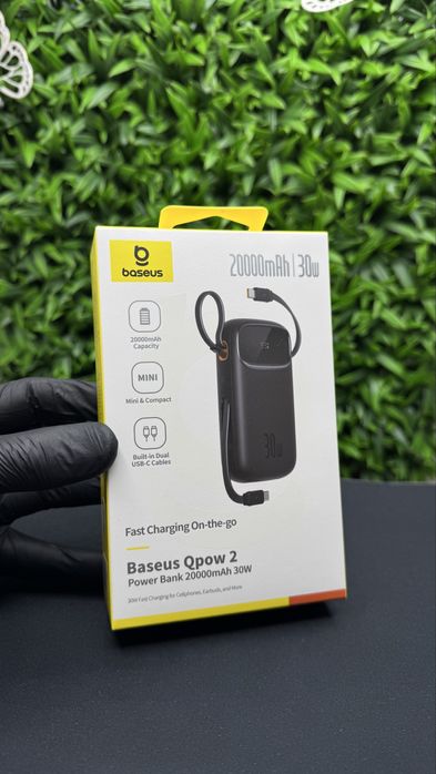 Павербанк Базеус Qpow2 20000 mAh 30w павер для айфон повербанк павер