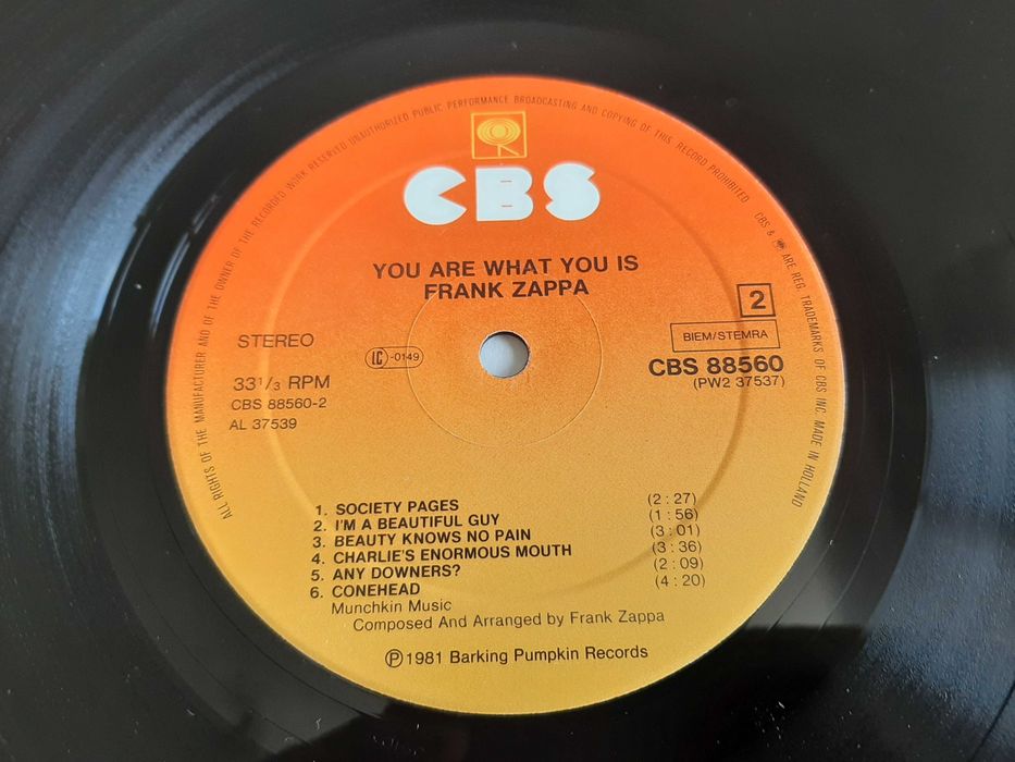Frank Zappa - You Are What You Is - Europa - 2 x Vinil LP