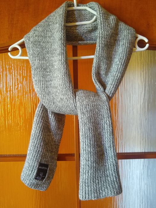 Gruby i cieply zimowy szal wełniany, 30% Wełna, Uniseks, 155 x 25 cm