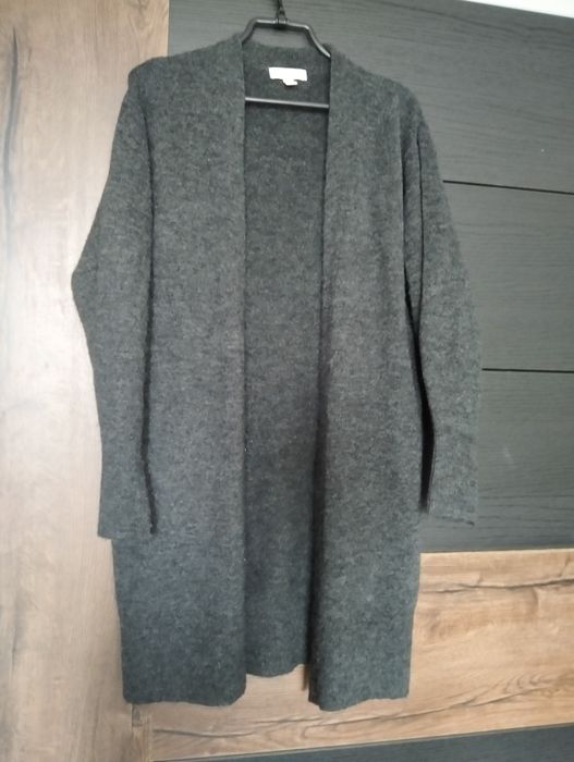 3 kardigany odcienie szarości