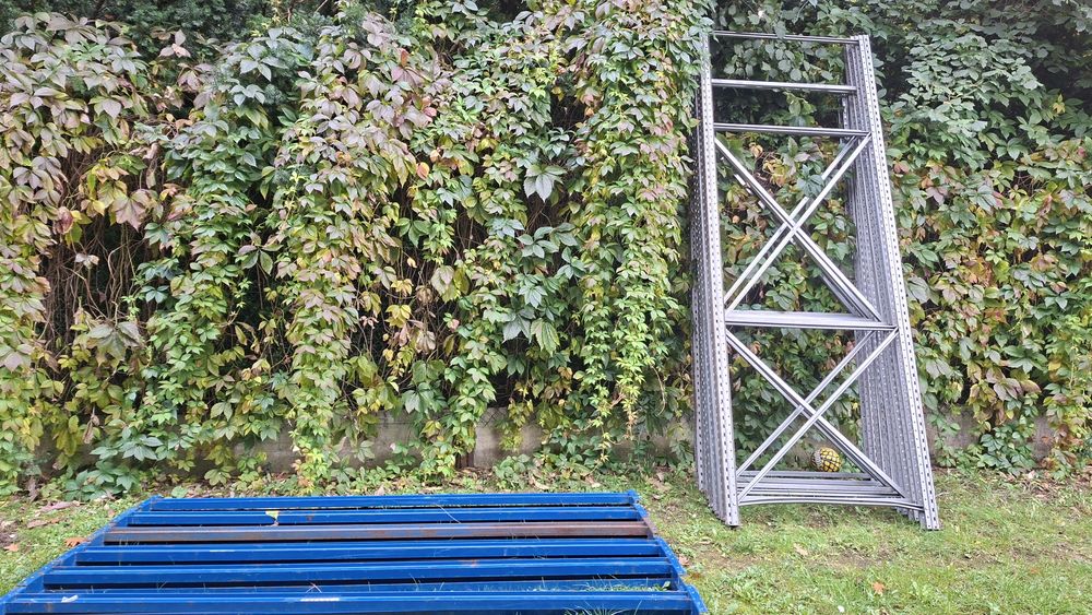 Regały magazynowe paletowe – kompletny zestaw (Słupy + Trawersy) OKAZJA!