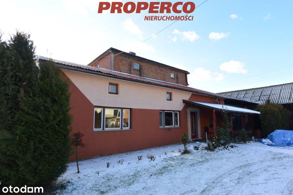 Domy i zabudowania 600m2, Żukowice,gm.Nowy Korczyn