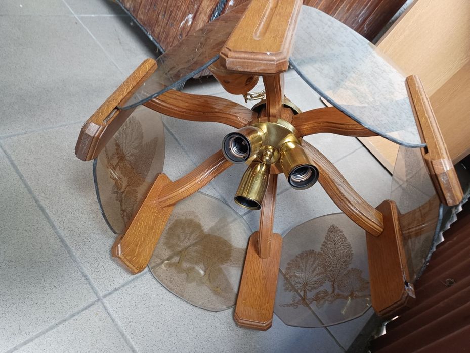 Lampa sufitowa w stylu retro