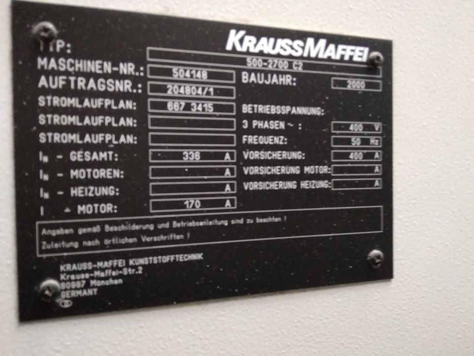 Wtryskarka Krauss Maffei KM50 w pełni sprawna