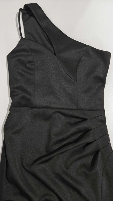 Sukienka maxi na jedno ramię Studniówka Sylwester 18-tka Jak Nowa