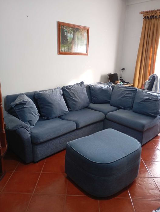 Sofá chaise longue com cama francesa