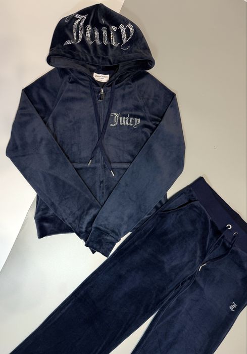 Велюровий костюм Juicy Couture новий оригінал темно синій S