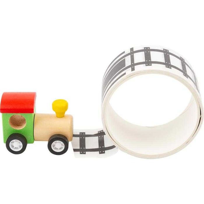 ciuchcia drewniana Mały pociąg z torami