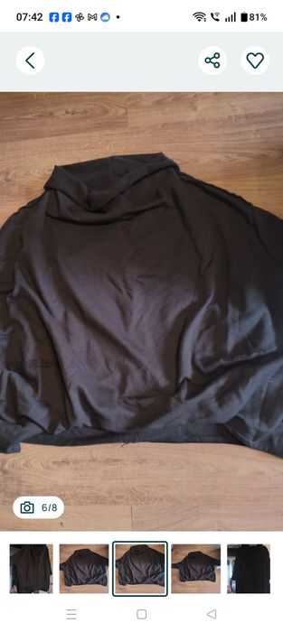 Piękna nowa duża czarna bluza,tunika, pudełeczko