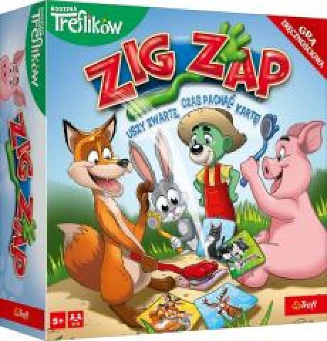Gra Zig Zap Rodzina Treflików TREFL Trefl pudełko,