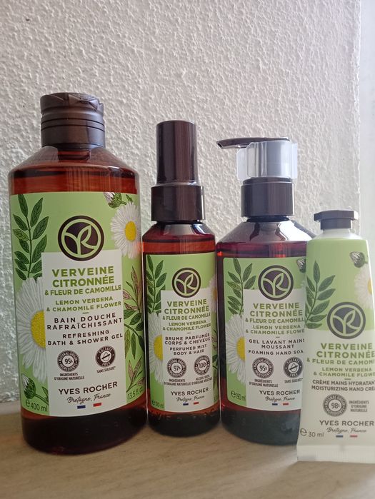 Conjunto Lúcia lima e camomila yves rocher