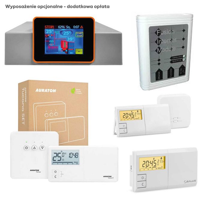 Kocioł piec na EKOGROSZEK DREWNO 15-50 kW 5 KLASA Adamkiewicz Pleszew