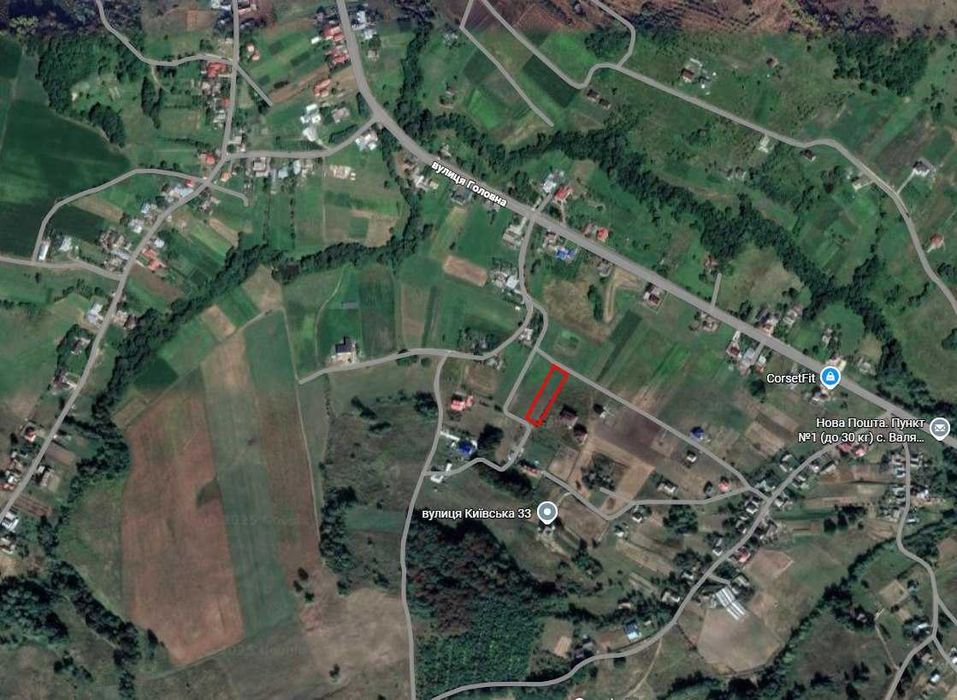 Земельна ділянка під будівництво 0,22 га