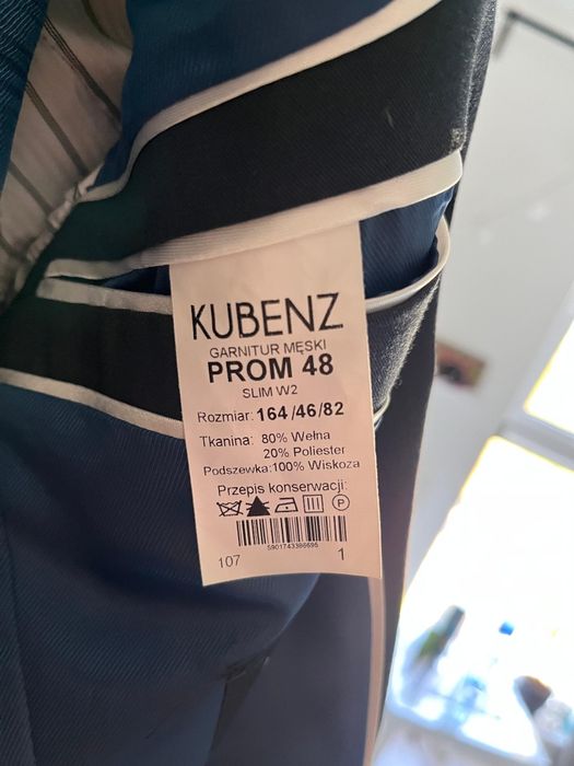 Kubenz garnitur komplet młodzieżowe na studniówkę wesele