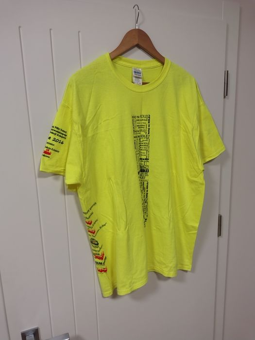 Koszulka Jaskrawa Neon Solidarność Kolejarze Barcice 2016 XL Gildan