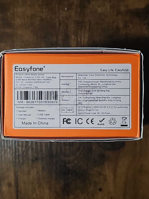 Easyfone T300 4G odblokowany telefon komórkowy z dużymi przyciskami