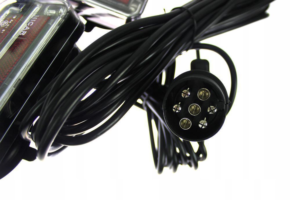 Lampy Tylne Led Diodowe Na Magnes Przyczepy 7,5M