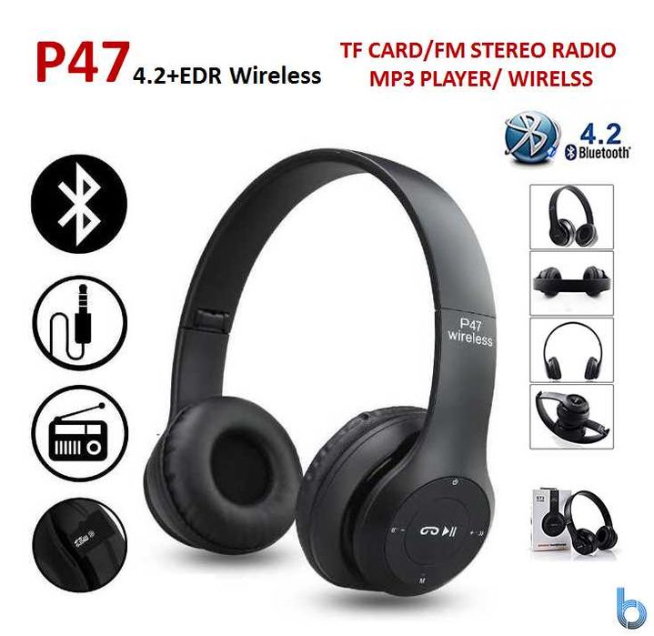 Auscultadores Wireless Bluetooth P47