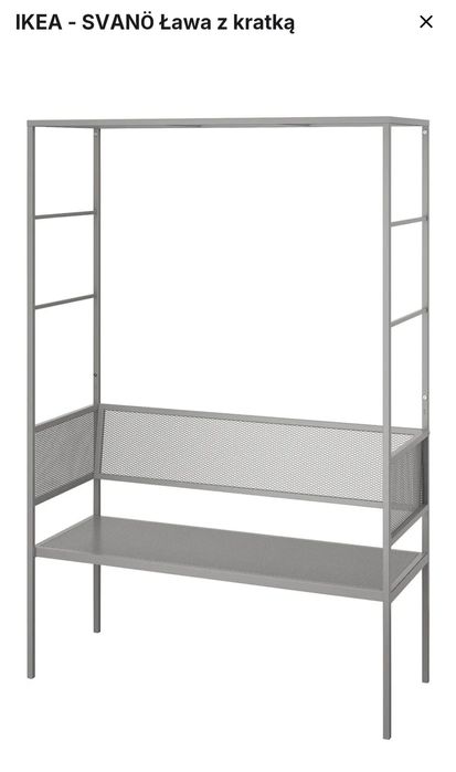 Ikea SVANO ławka z pergolą ogród balkon przedpokój