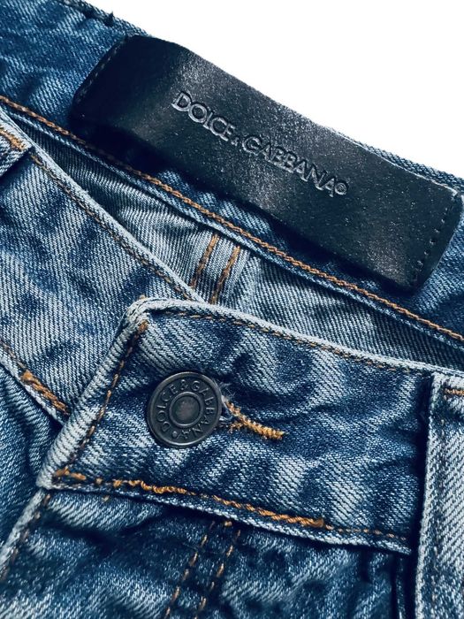 Spodnie Jeansy Dsquared 2 DG Dolce G niebieskie z dziurami M, L
