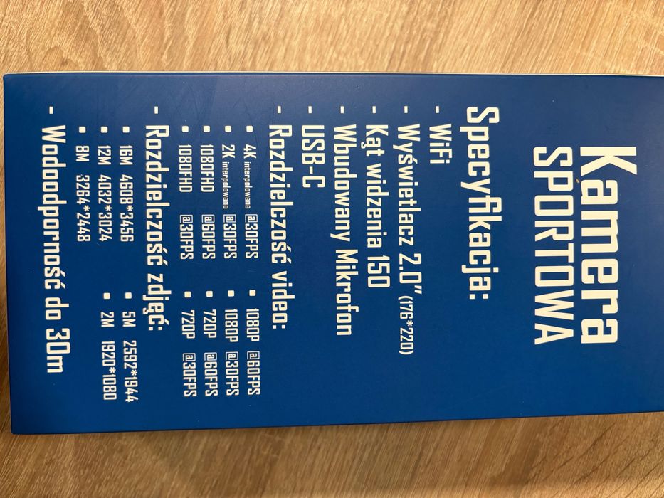 Kamera sportowa 4K/nowa