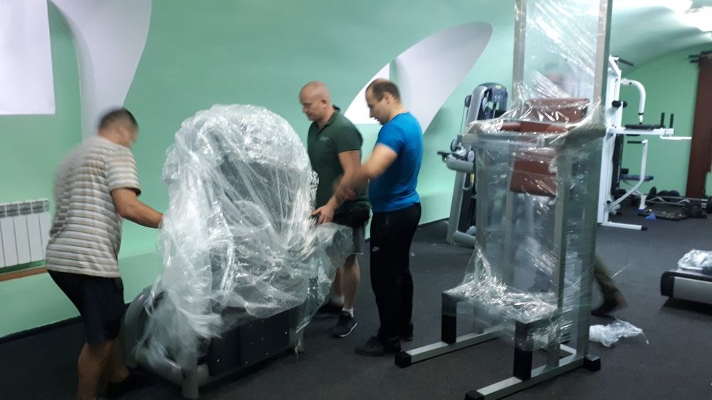 Перевезём спортивное оборудование.Разгрузим спортивные тренажёры.
