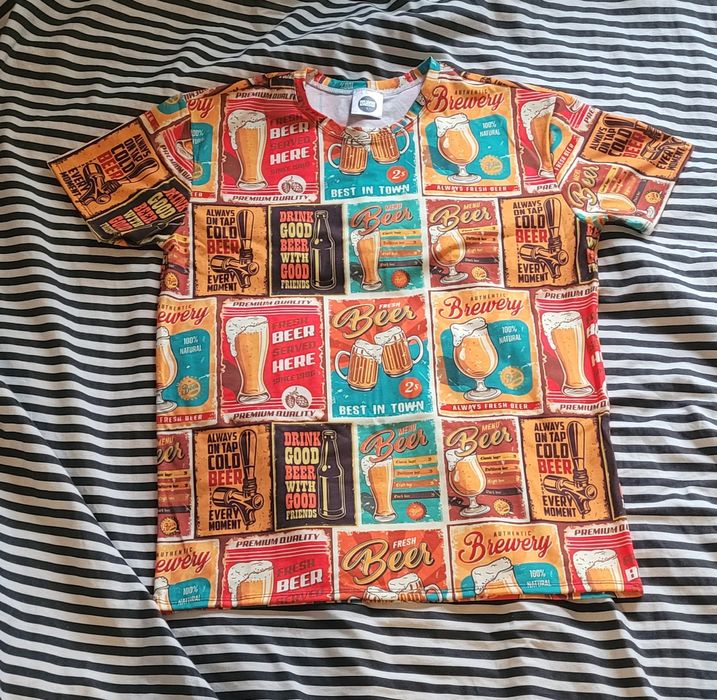 Koszulka Mr. Gugu & Miss Go wzór Beer Paradise rozmiar L