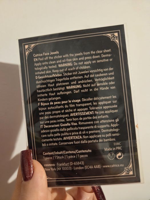 Catrice kryształki do makijażu biżuteria na twarz, idealne na festiwal