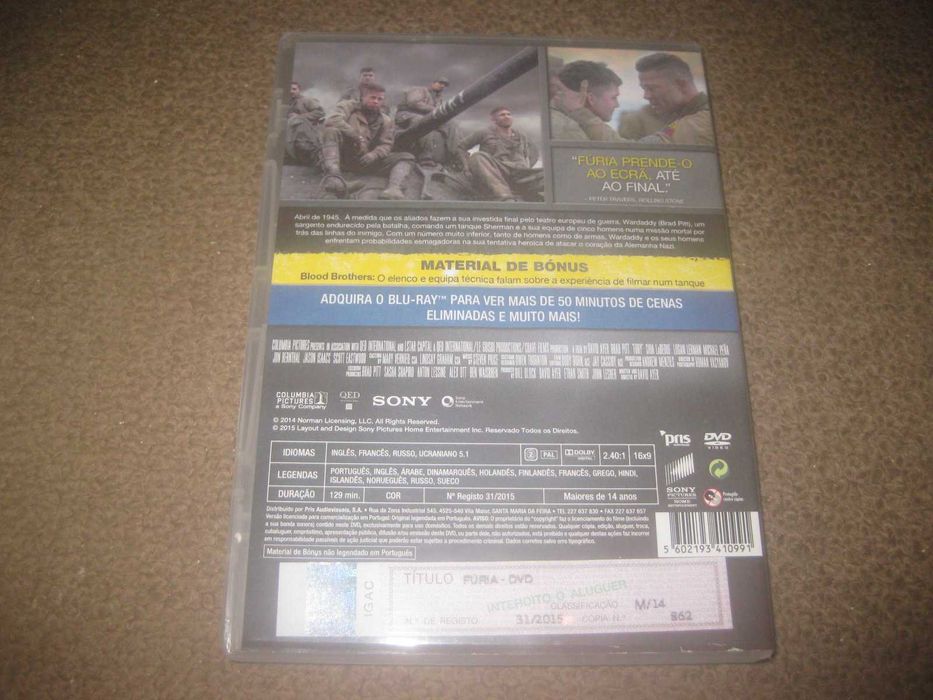 DVD "Fúria" com Brad Pitt