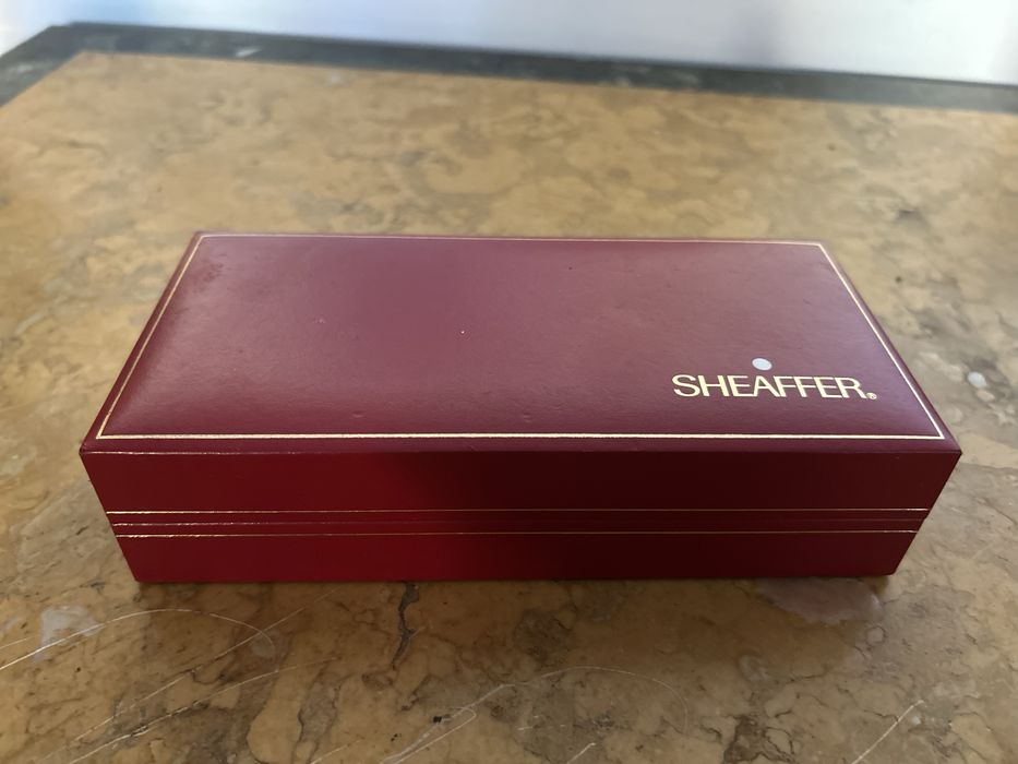 Caneta sheaffer banhada a ouro