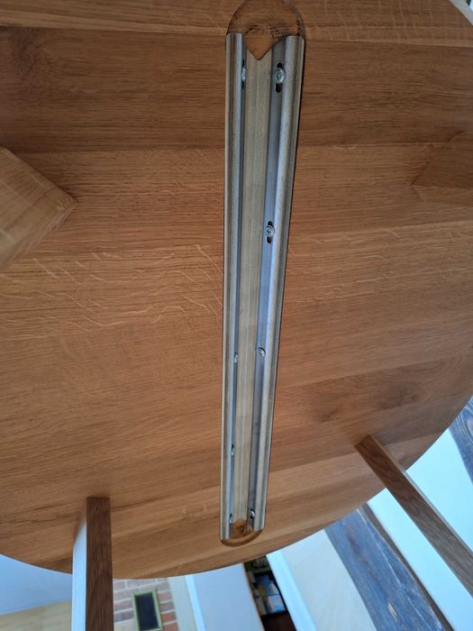 Stolik kawowy dębowy fi 80cm